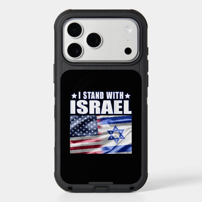 Support Israel I Stand with Israel  Otterbox iPhone Case (Back)