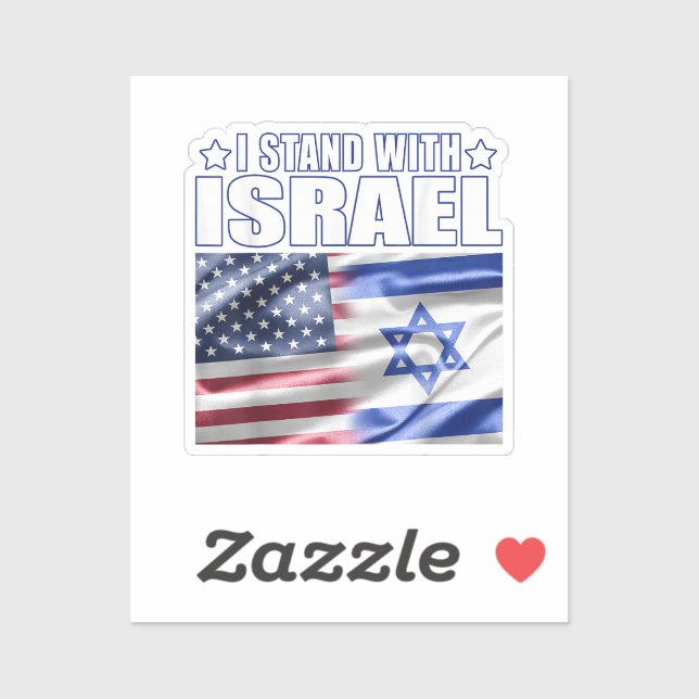 Support Israel I Stand with Israel  Sticker (Sheet)