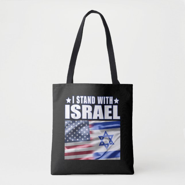 Support Israel I Stand with Israel  Tote Bag (Front)