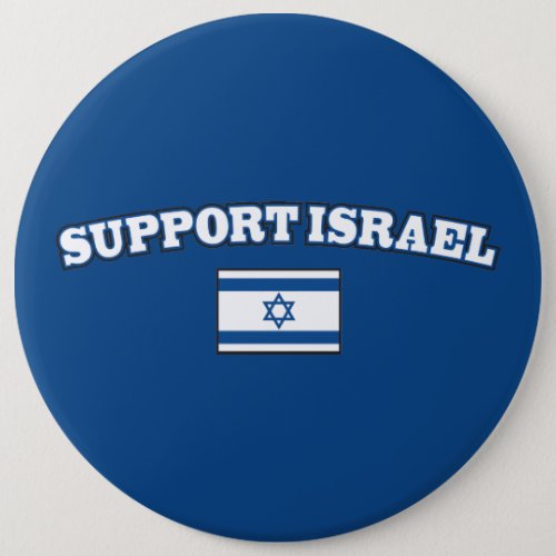 Support Israel with Flag Pinback Button
