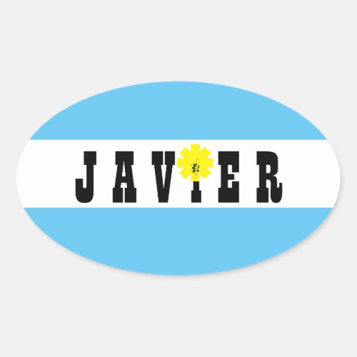 Support Javier Milei President of Argentina Yes Oval Sticker