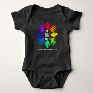 Support Julia's Fight! Handprints Baby Bodysuit