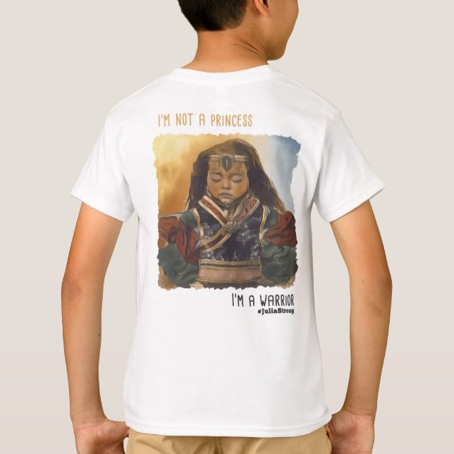 Support Julia's Fight!  Julia Warrior Image T-Shirt (Back)