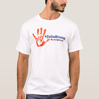 Support Julia's Fight!  Warrior Handprint T-Shirt
