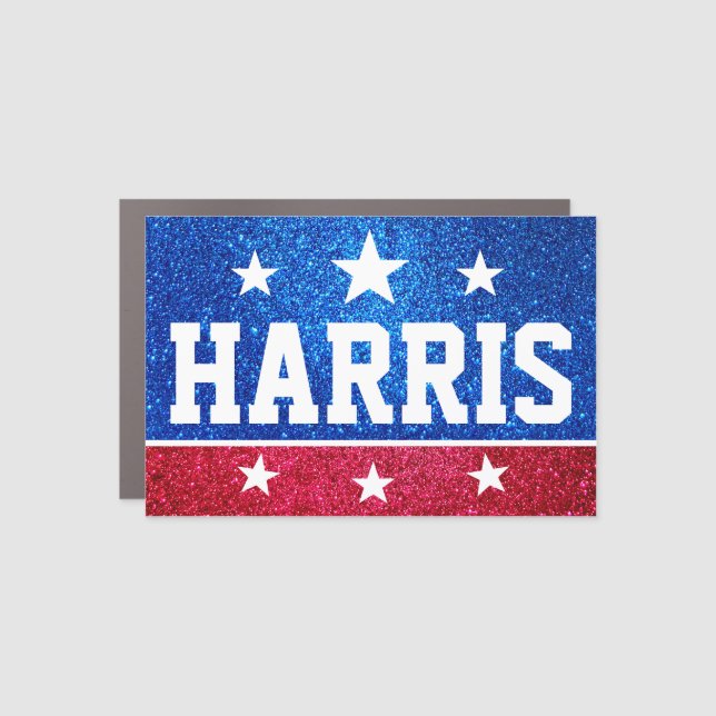 Support Kamala Harris 2024 Progress and Unity Car Magnet (Front)
