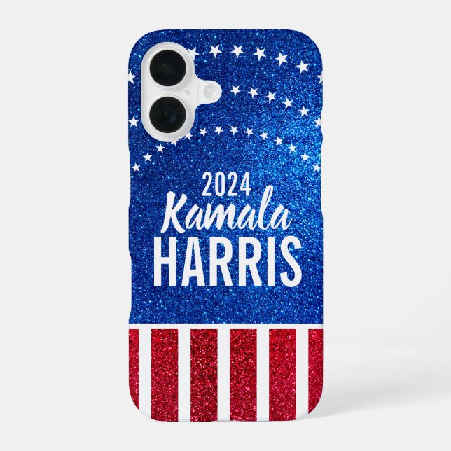Support Kamala Harris 2024 Progress and Unity Iphone Case (Back)