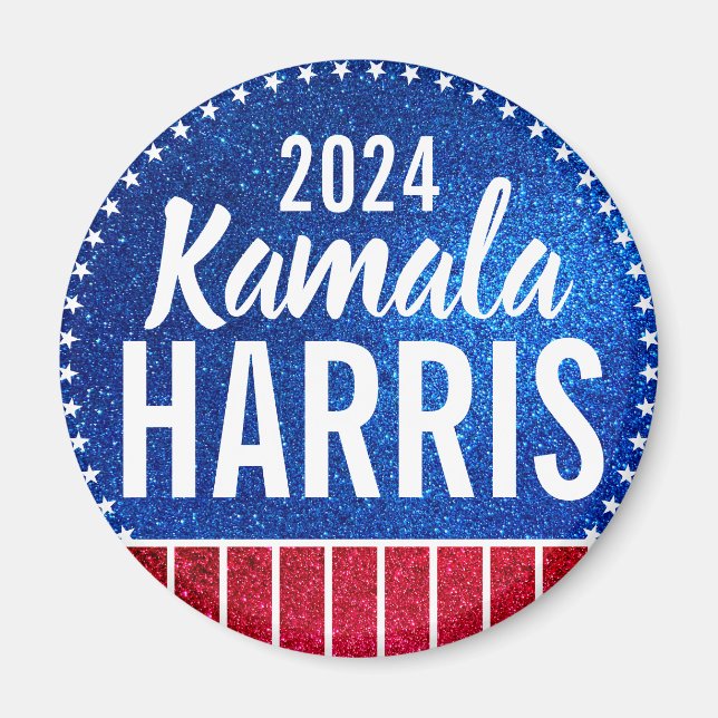 Support Kamala Harris 2024 Progress and Unity Magnet (Front)