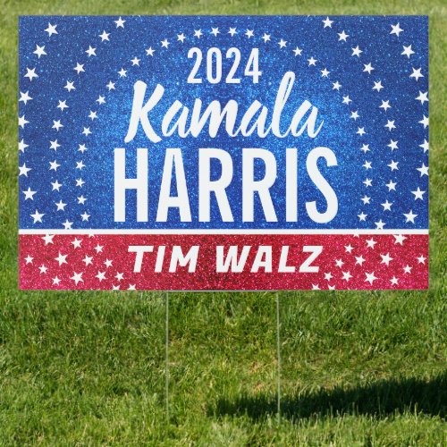 Support Kamala Harris 2024 Progress and Unity Sign