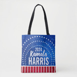 Support Kamala Harris 2024 Progress and Unity Tote Bag