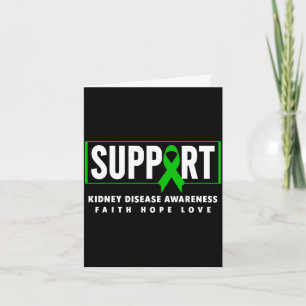 Support kidney disease awareness - kidney disease card