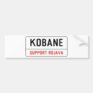 SUPPORT KOBANE BUMPER STICKER