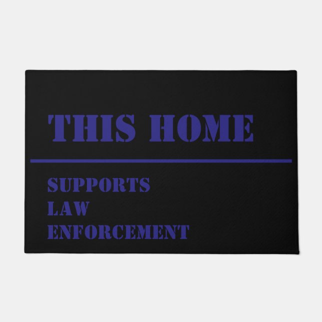 Support Law Enforcement Doormat (Front)