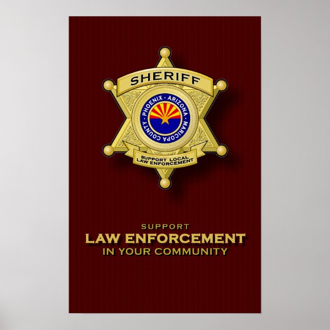 Support Law Enforcement poster (Front)