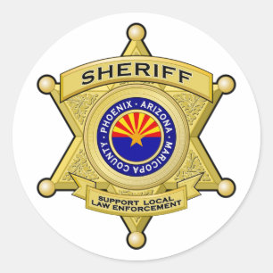 Support Law Enforcement sticker (wht-large)