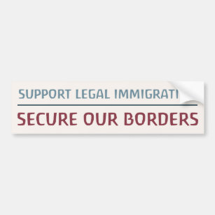 Support Legal Immigration Bumper Sticker