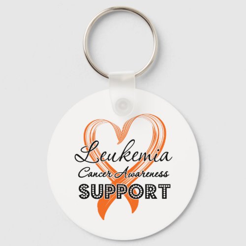 Support Leukemia Awareness Keychain