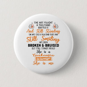 Support Leukemia Warrior Gifts Button