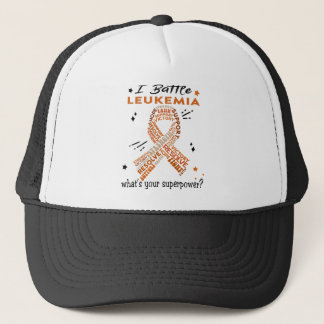 Support Leukemia Warrior Gifts Trucker Hat
