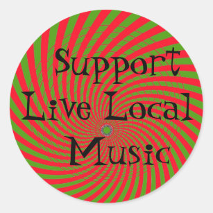 Support Live Local Music Sticker