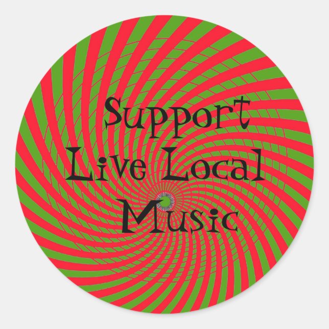 Support Live Local Music Sticker (Front)