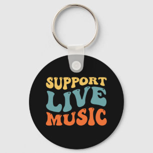 Support Live Music Keychain