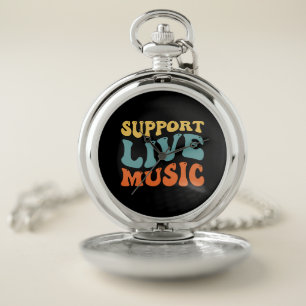Support Live Music Pocket Watch