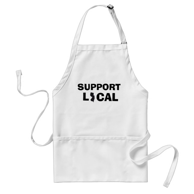 Support Local Apron - New Jersey (NJ) (Front)