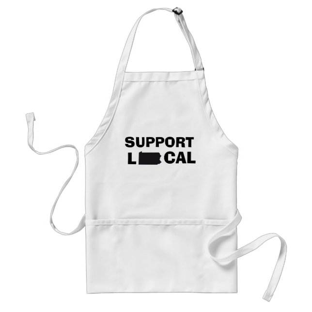 Support Local Apron - Pennsylvania (PA) (Front)