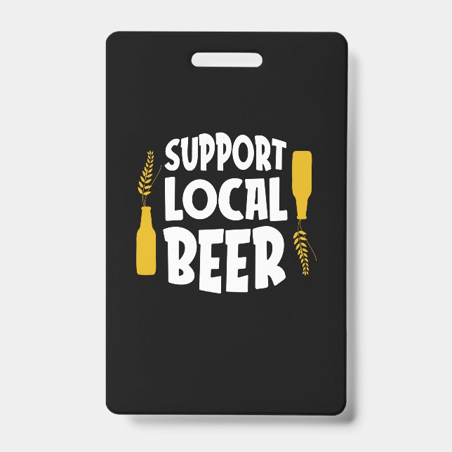 Support Local Beer Badge (Front)