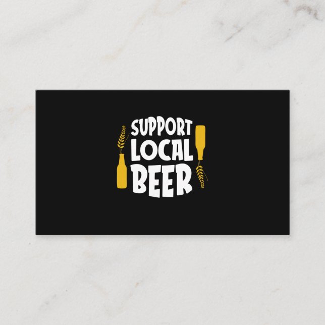 Support Local Beer Business Card (Front)