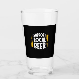 Support Local Beer Glass
