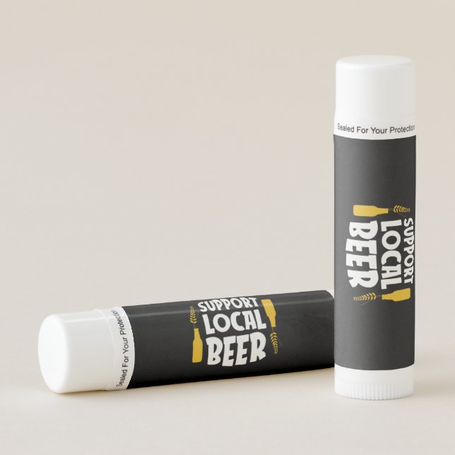 Support Local Beer Lip Balm (Front)