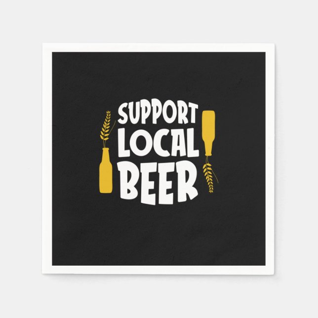 Support Local Beer Napkins (Front)