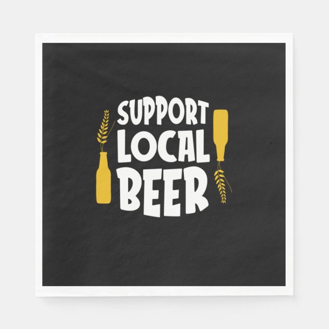 Support Local Beer Napkins (Front)