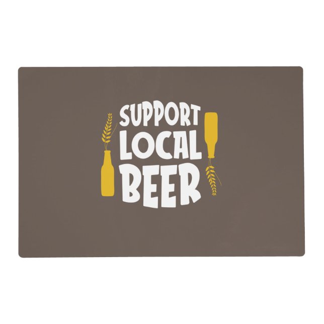 Support Local Beer Placemat (Front)