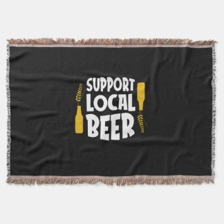 Support Local Beer Throw Blanket