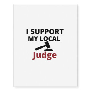 support local judge temporary tattoos