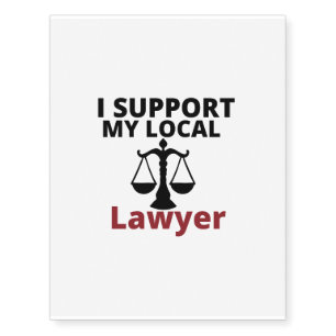 support local lawyer temporary tattoos