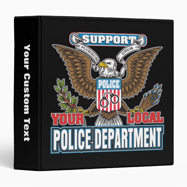 Support Local Police 3 Ring Binder (Front/Spine)