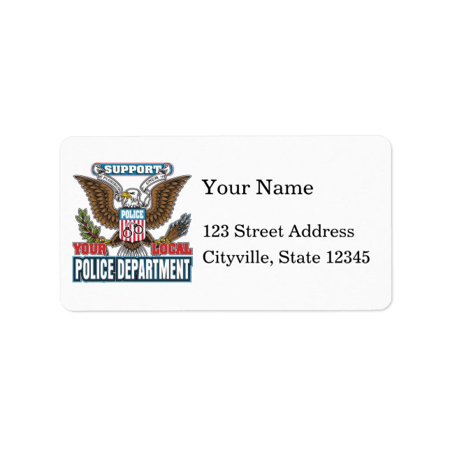 Support Local Police Label (Front)