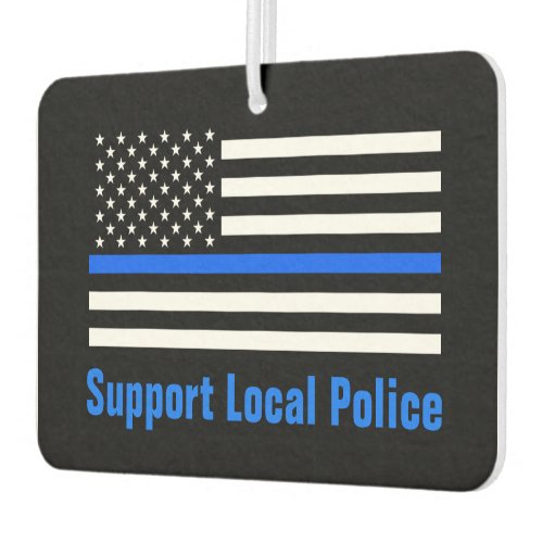 Support Local Police Thin Blue Line Air Freshener