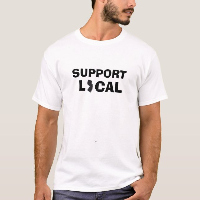 Support Local T-shirt - New Jersey (NJ) (Front)