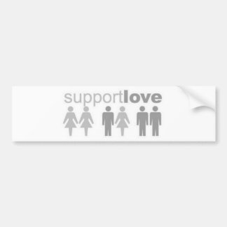 support-love bumper sticker