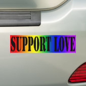 Support Love Bumper Sticker | Zazzle