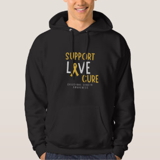 support love cure childhood cancer Pullover Hoodie