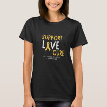 support love cure childhood cancer womens T-Shirt