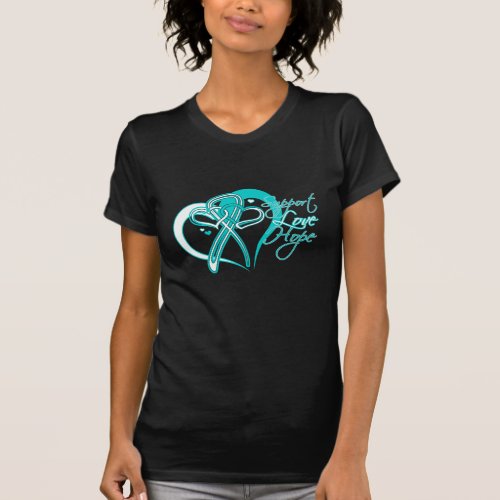 Support Love Hope _ Cervical Cancer T_Shirt