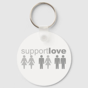 Support Love Key Chain