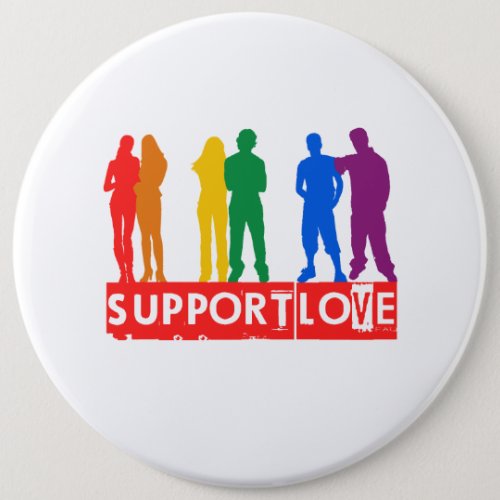 Support Love Pinback Button