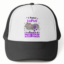 Support Lupus Awareness Ribbon Gifts Trucker Hat